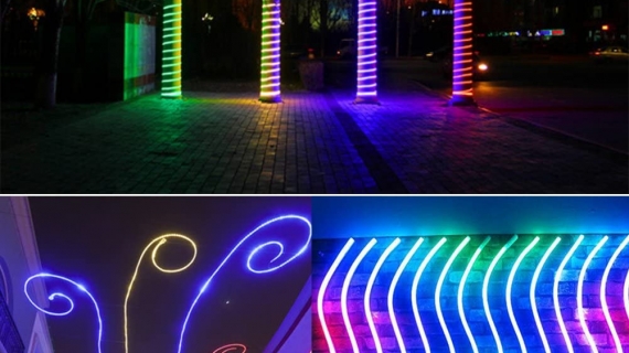 ĐẠI LÝ BÁN ĐÈN LED NEON SIGN 100M 12V XANH DƯƠNG TẠI TPHCM