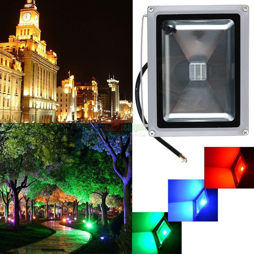 Đèn pha led 20w RGB trang trí quán cà phê