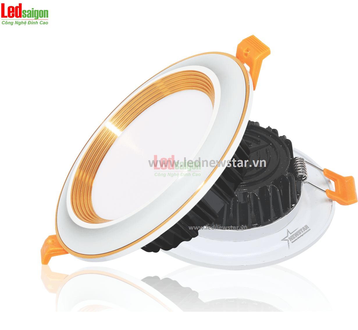 Địa chỉ bán đèn Downlight viền vàng tại Quảng Ngãi