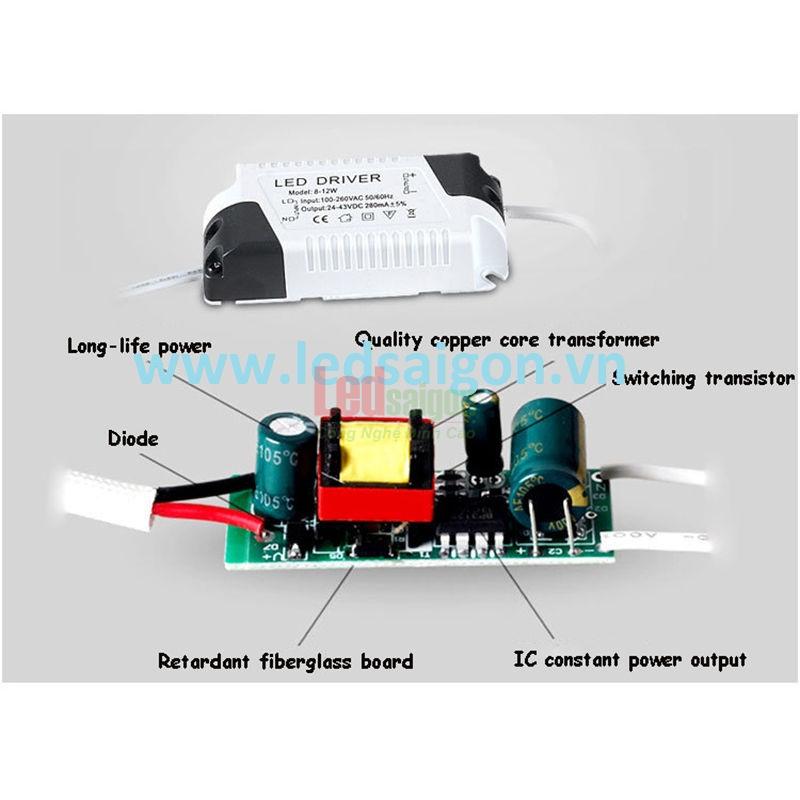 ốp trần nổi vuông 12w