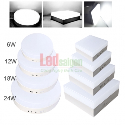 Ốp Trần Tròn, Vuông 24W