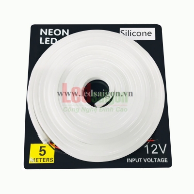 Led Dây Neon Flex 12V  5M Trắng