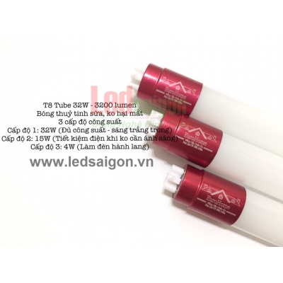 Bóng Tuýp Thủy Tinh 32W 3 Chế Độ