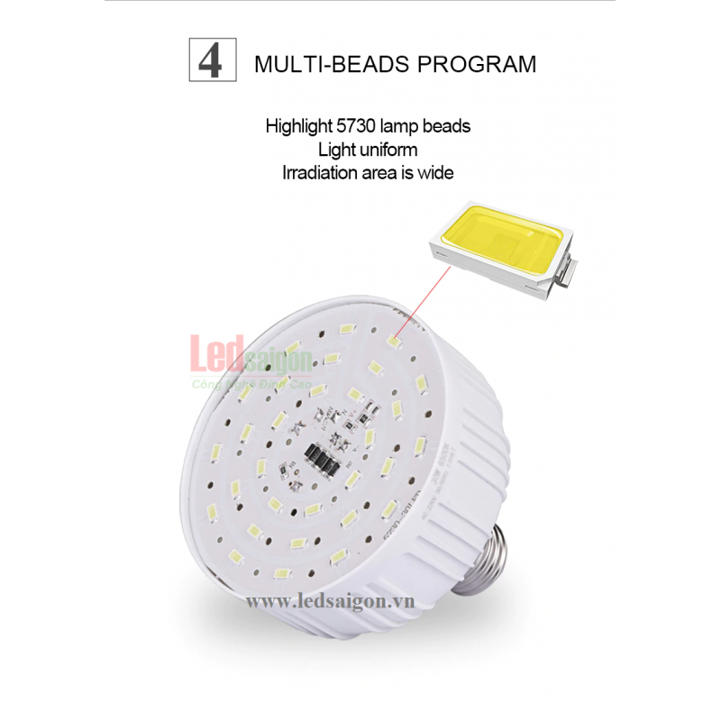 Đèn Led Búp Trụ Newstar 15W