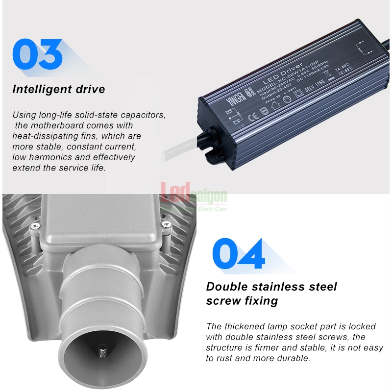 ĐÈN ĐƯỜNG CHIẾC LÁ NLMT 150W