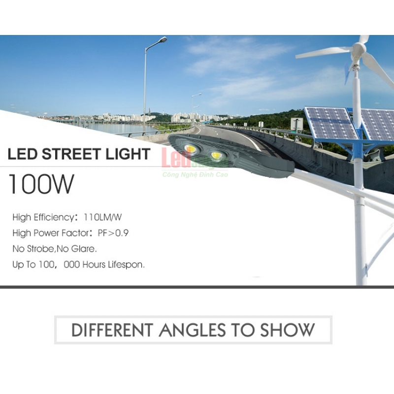 Đèn Đường Chiếc Lá 100W Vợt