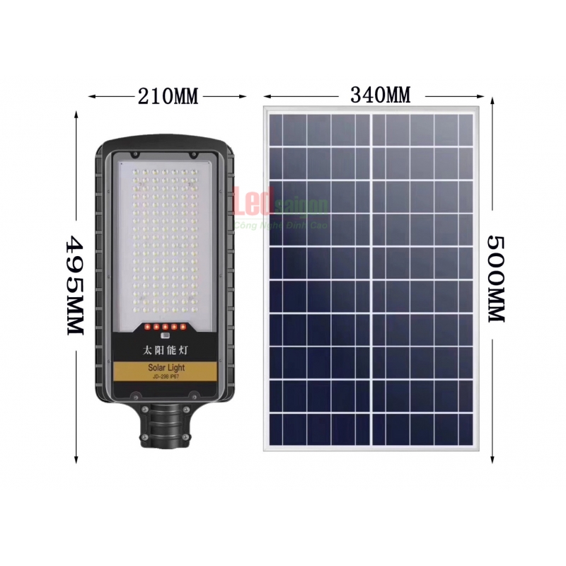ĐÈN ĐƯỜNG NLMT JD-298 100W