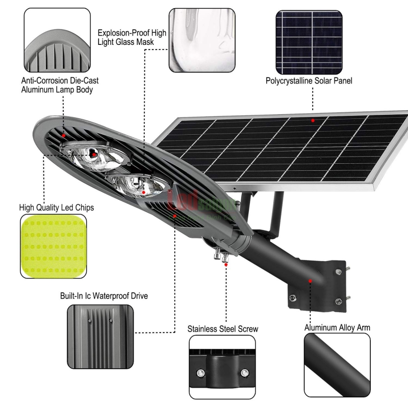 ĐÈN ĐƯỜNG CHIẾC LÁ NLMT 100W