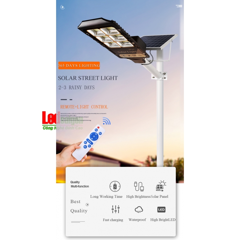 ĐÈN ĐƯỜNG NLMT 300WD