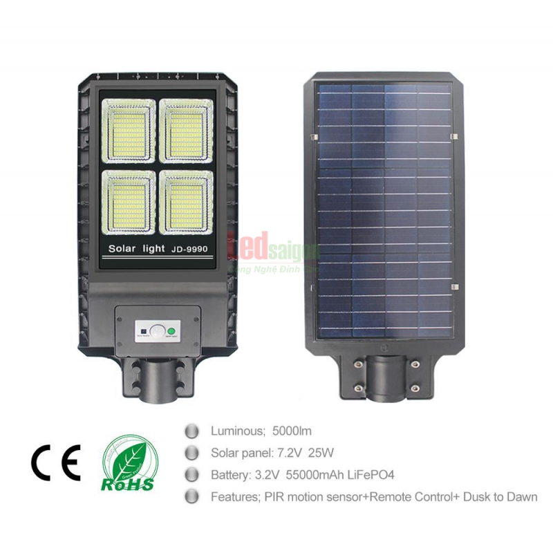 ĐÈN ĐƯỜNG NLMT 90W JD-9990A