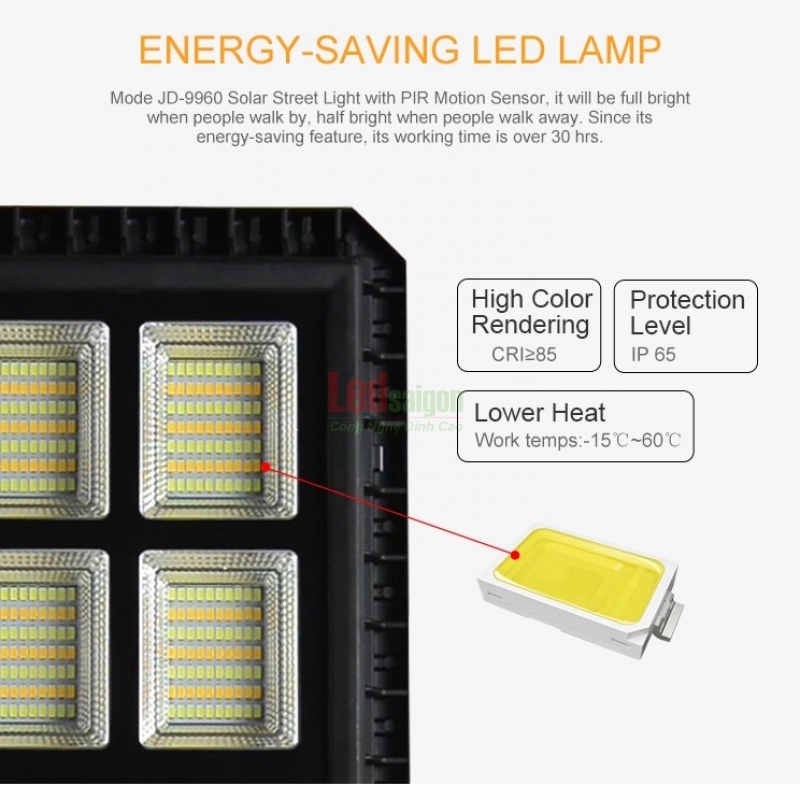 Đèn đường NLMT 60W JD-9960