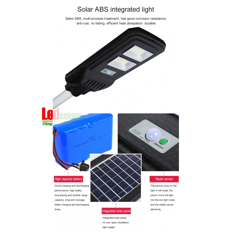 ĐÈN ĐƯỜNG NLMT 40W JD-1940A