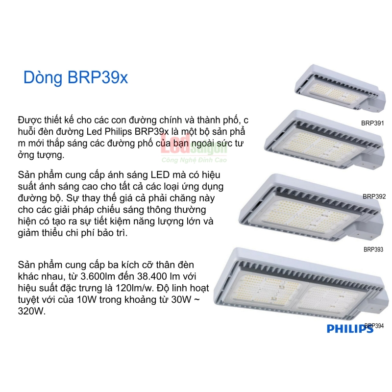 Đèn Đường Philips BRP392 150W 