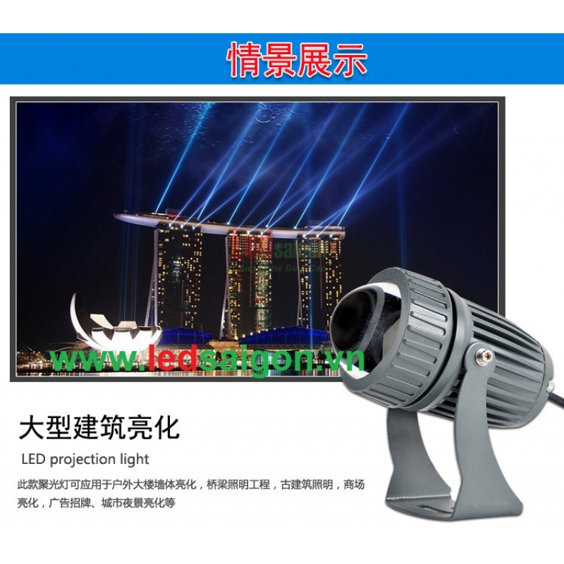 Đèn Led Rọi Cột 10W