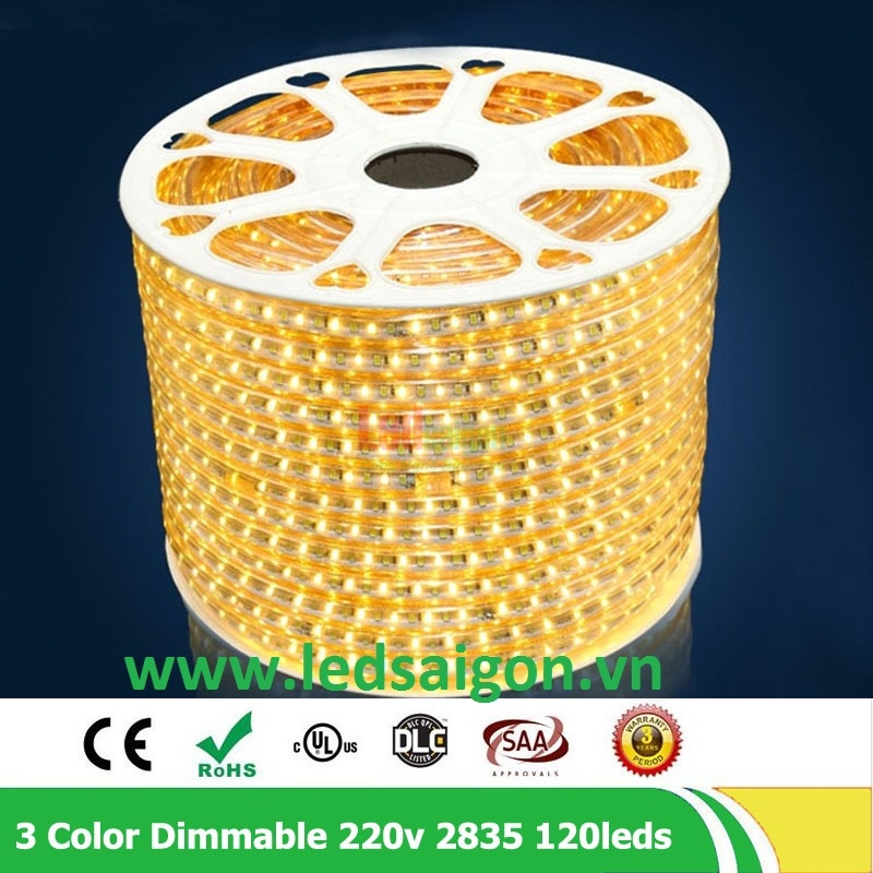 Led Cuộn 100M SMD 2835 Vàng