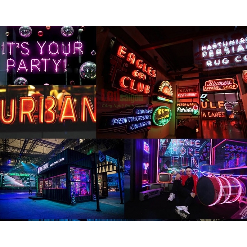Led Dây Neon Sign 50M 12V Xanh lá