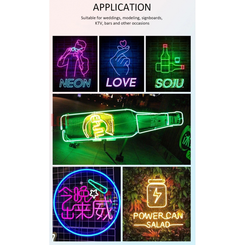 Led Dây Neon Sign 50M 12V Xanh lá