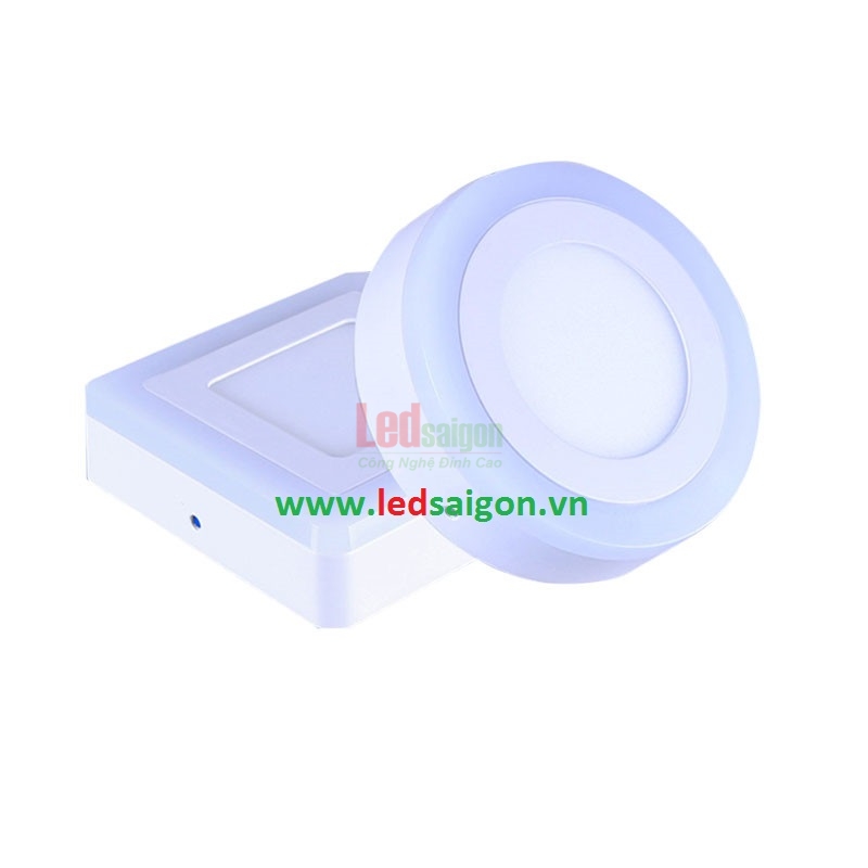 Ốp Nổi Tròn Viền Xanh Dương 24W