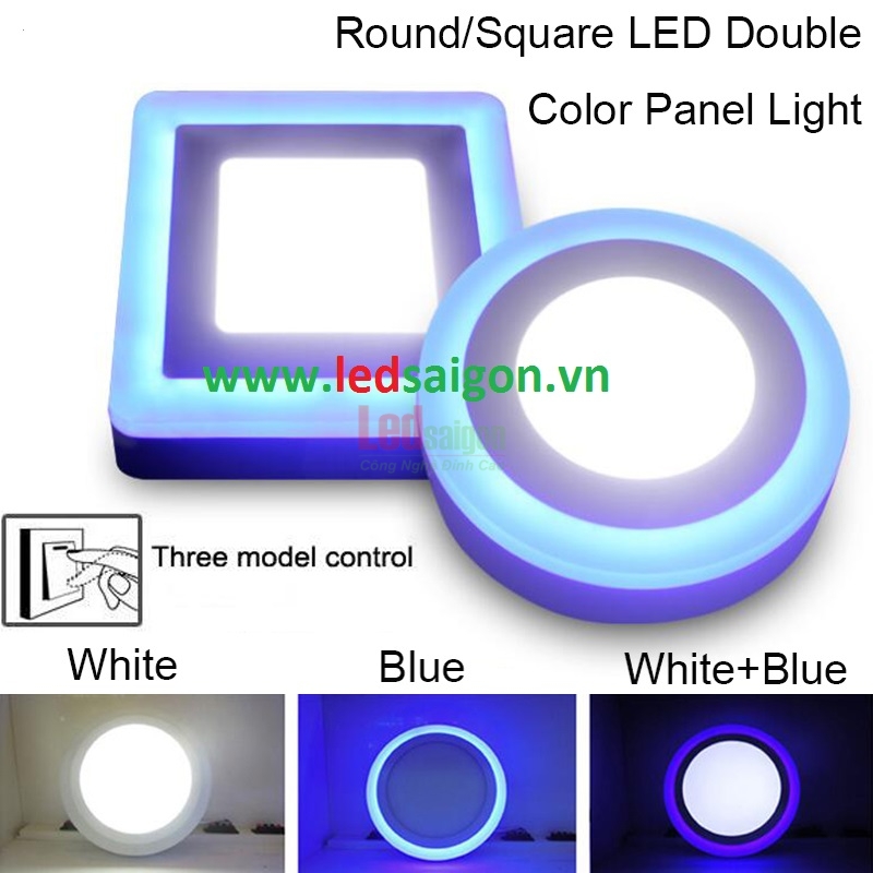 Ốp Trần Nổi Viền Xanh Dương 18W