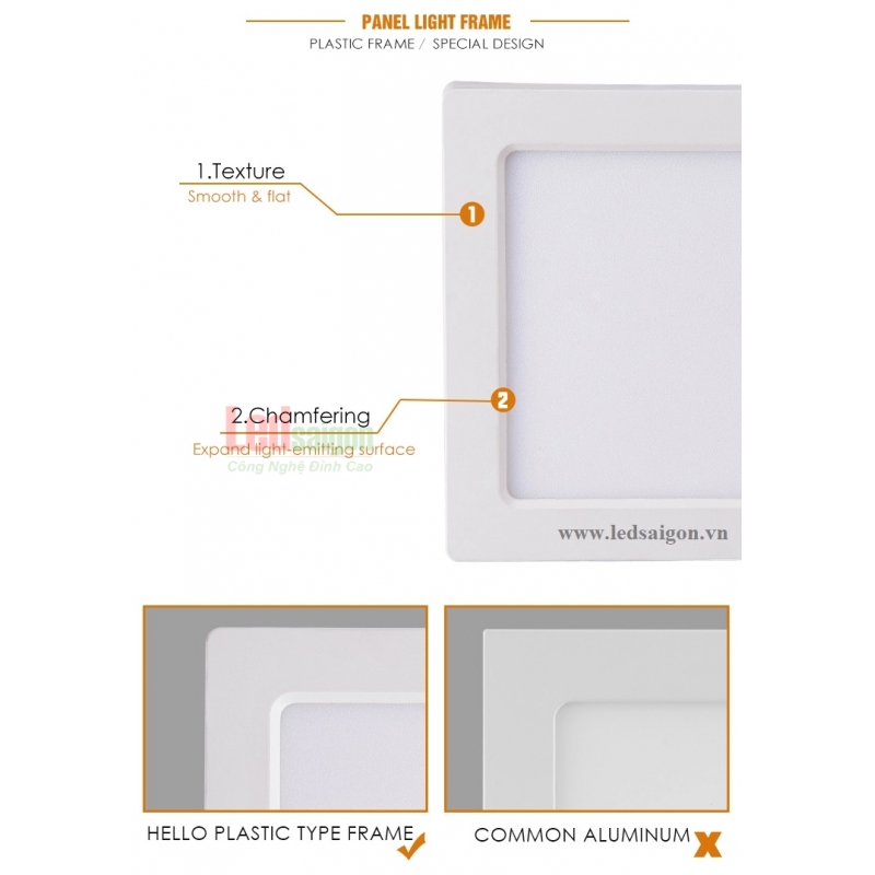 Đèn Led Ốp Trần Nổi Vuông 24W