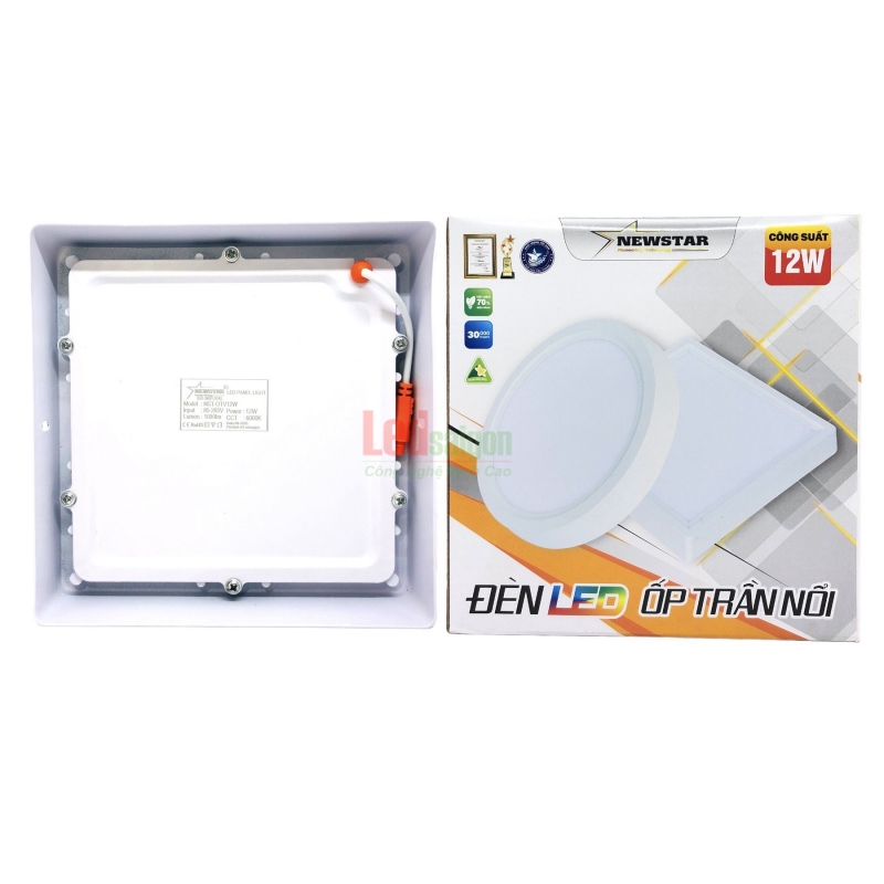 Ốp Trần Nổi Vuông Newstar 12W