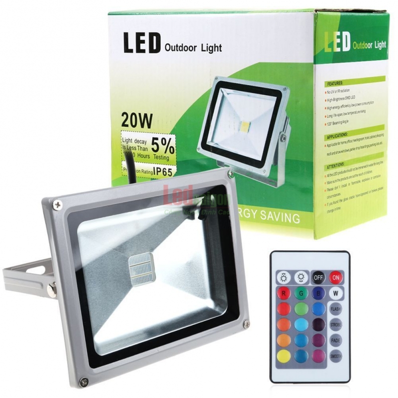 Đèn Pha Led 20W RGB