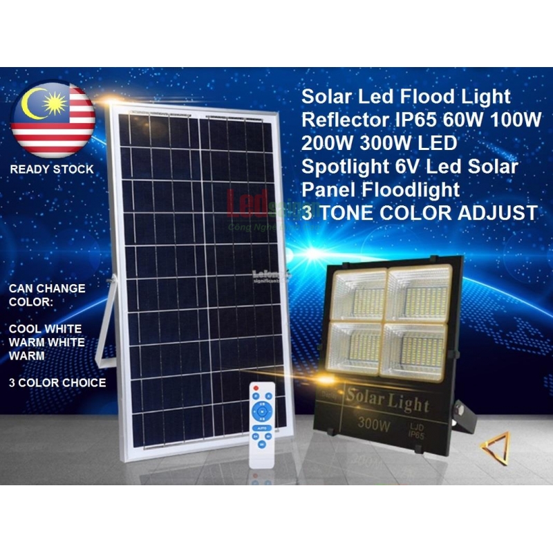 ĐÈN PHA NLMT 300W 3 CHẾ ĐỘ