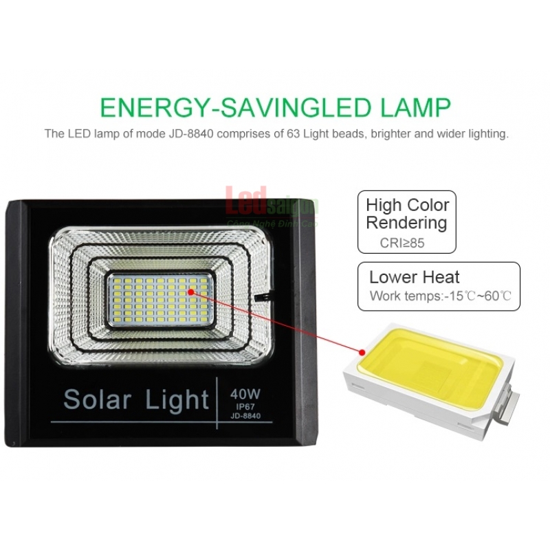 ĐÈN PHA NLMT 40W JD-8840