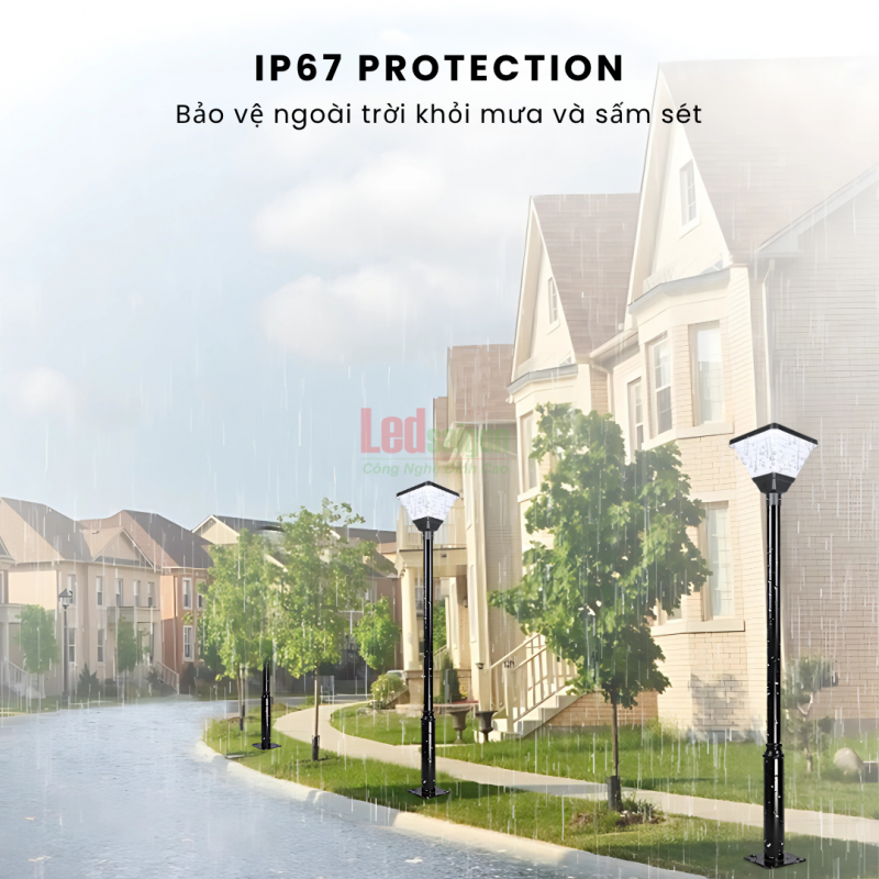 ĐÈN SÂN VƯỜN NLMT LSG-001