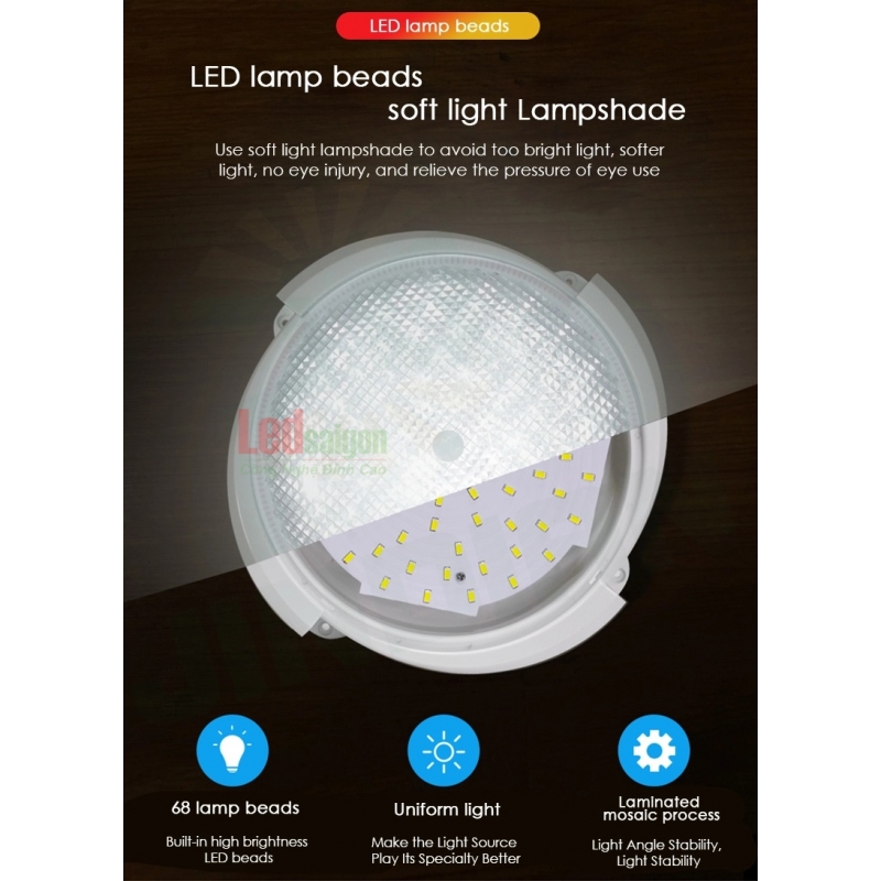 ĐÈN TRẦN NLMT 30W JD-178