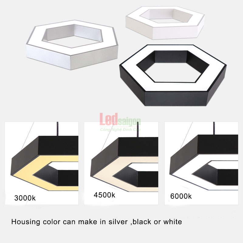 ĐÈN THẢ VĂN PHÒNG LỤC GIÁC 36W