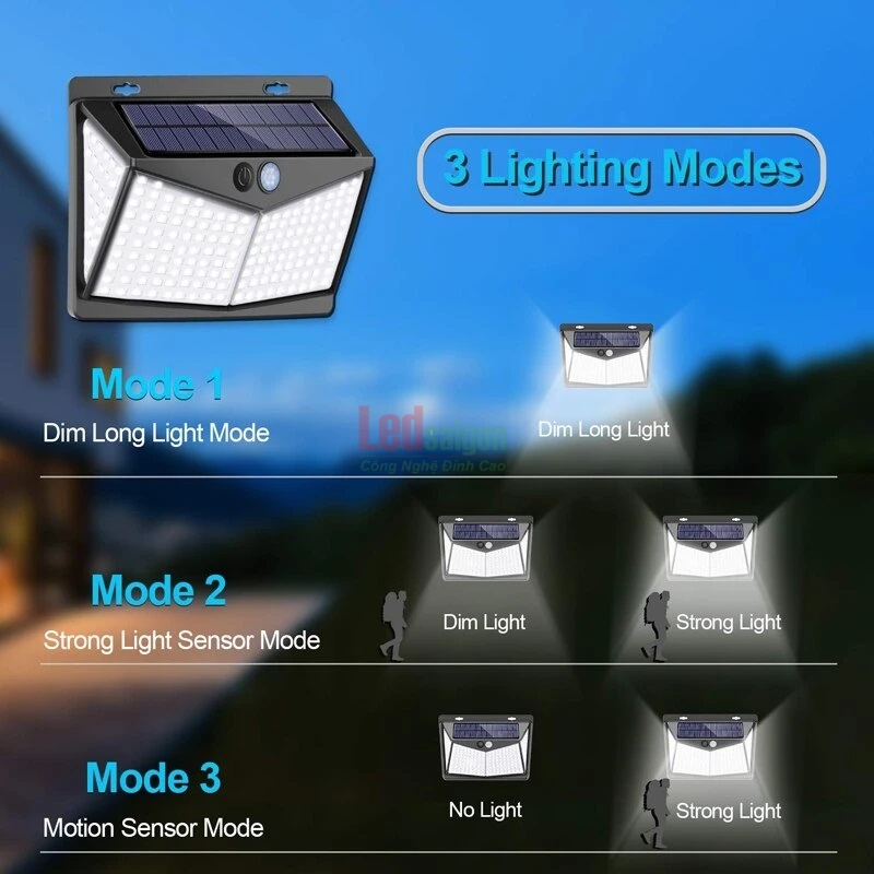 ĐÈN CẢM ỨNG NLMT 100 LED