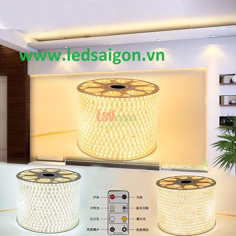 Led Cuộn 100M SMD 2835 Vàng