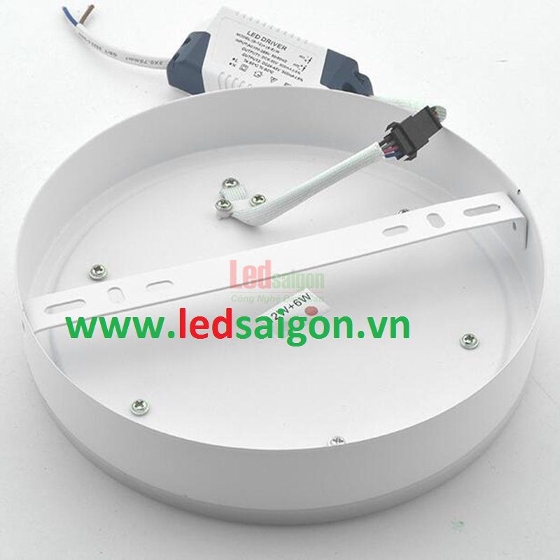Ốp Nổi Tròn Viền Xanh Dương 24W