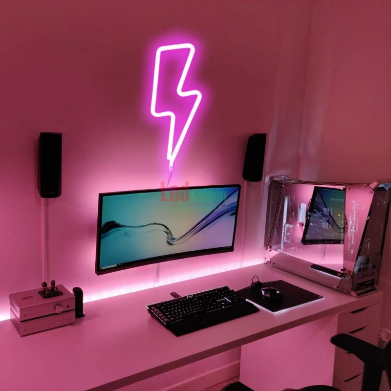 Led Dây Neon Flex 5M màu hồng