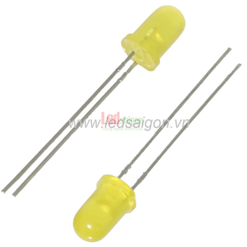 Led 5mm rời chân vàng
