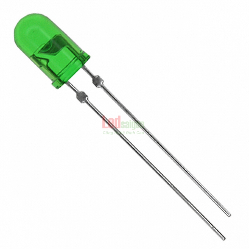 Led 5mm Rời Chân Xanh Lá