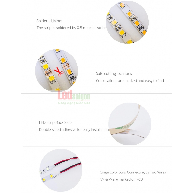 LED DAY DAN 5M 2835 5MM