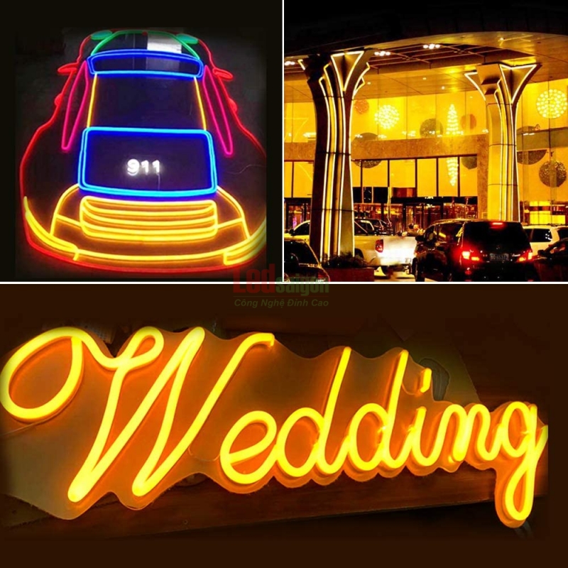 Led Dây Neon Flex 5M màu cam