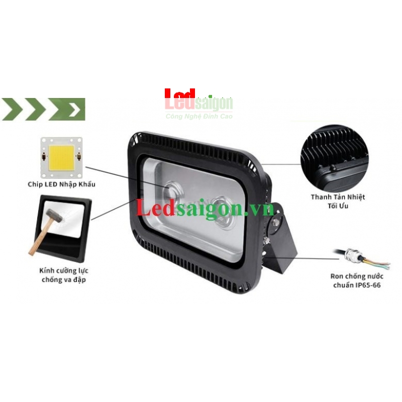 Đèn Pha Led Thấu Kính 100W