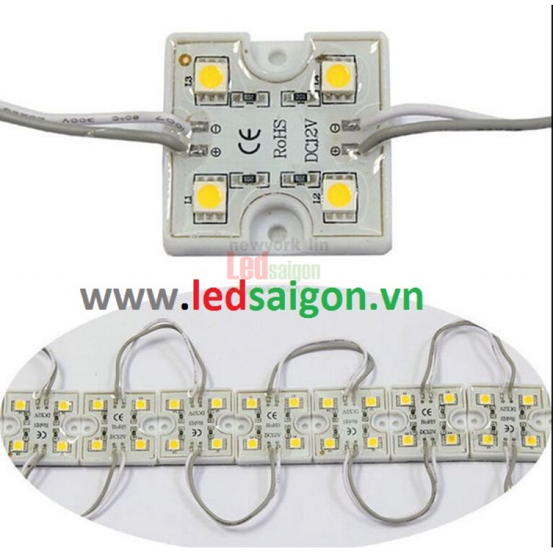 Led Module 4 Bóng Đế Sắt