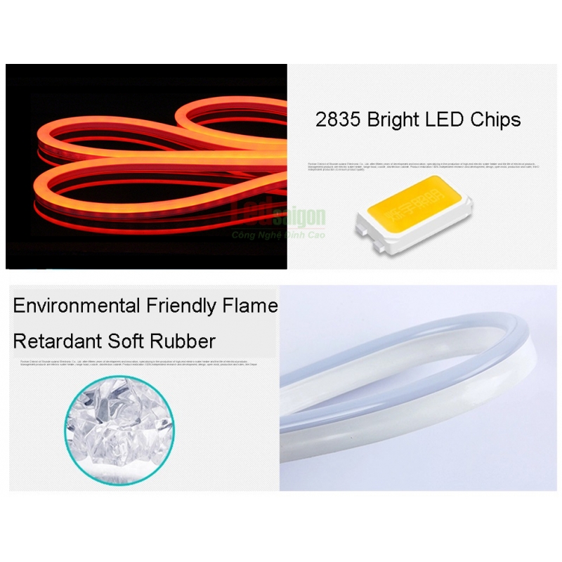 Led Dây Neon Flex 100M Màu Cam