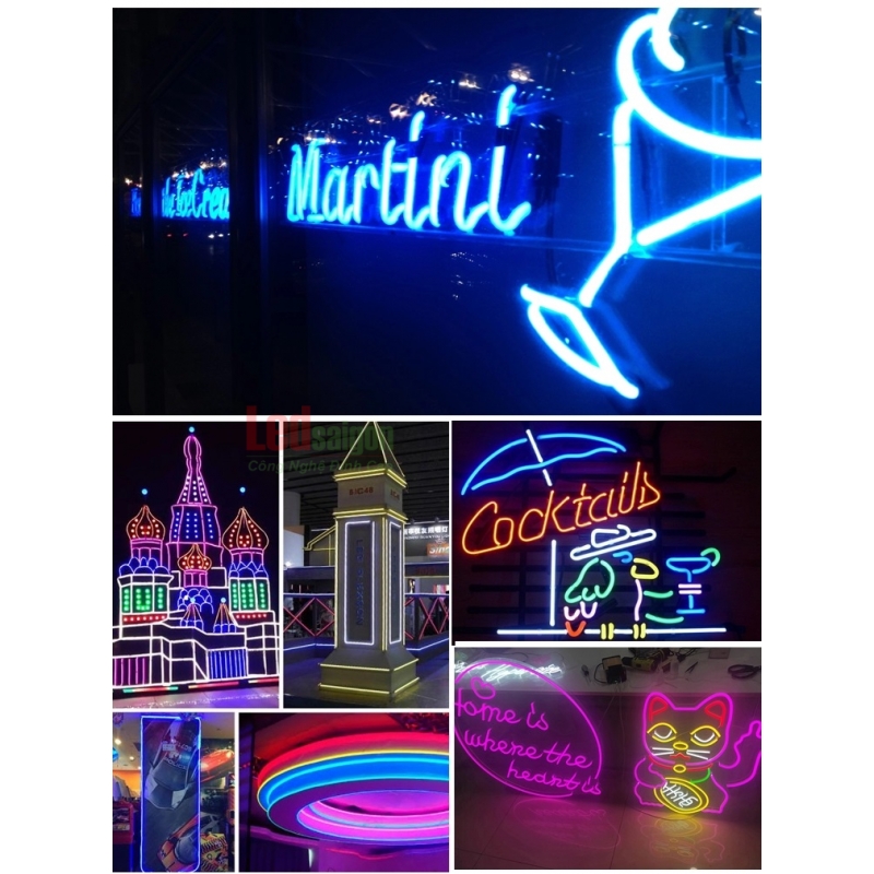 Led Dây Neon Flex 100M Màu Hồng
