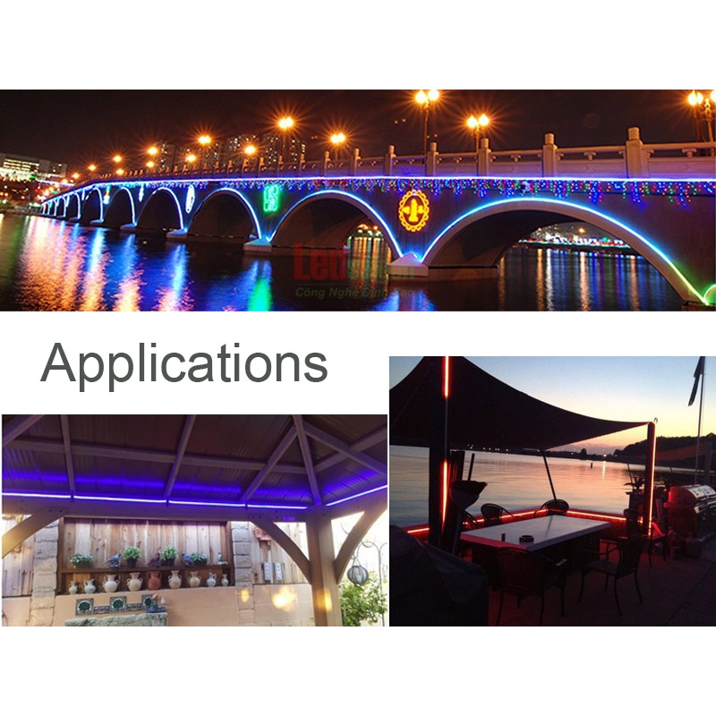 Led Dây Neon Sign 50M 12V Xanh