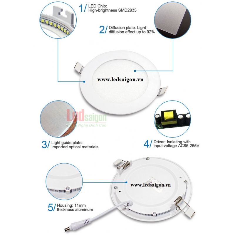 Đèn Led Âm Trần Newstar 6W