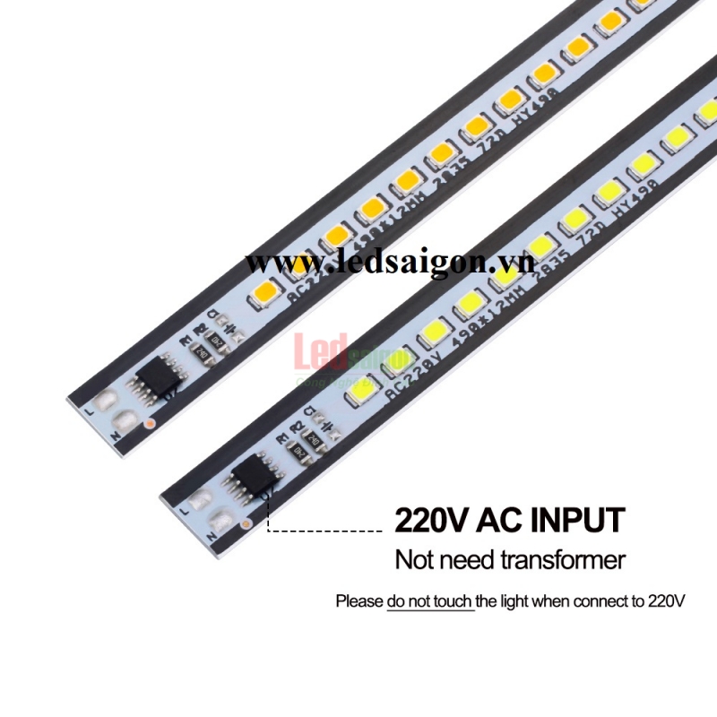 Led Thanh 2835 220V Ánh Sáng Vàng