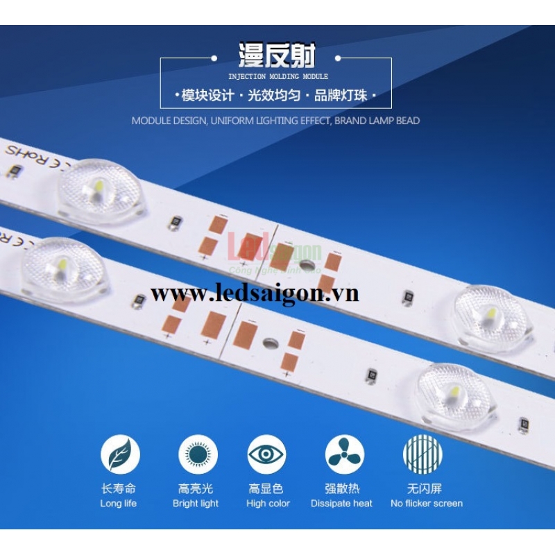 Led Thanh 3030 220V  Vàng Ngoài Trời