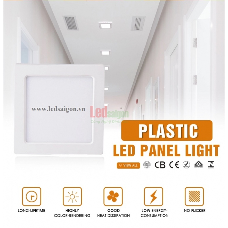 Đèn Led Ốp Trần Nổi Vuông 24W