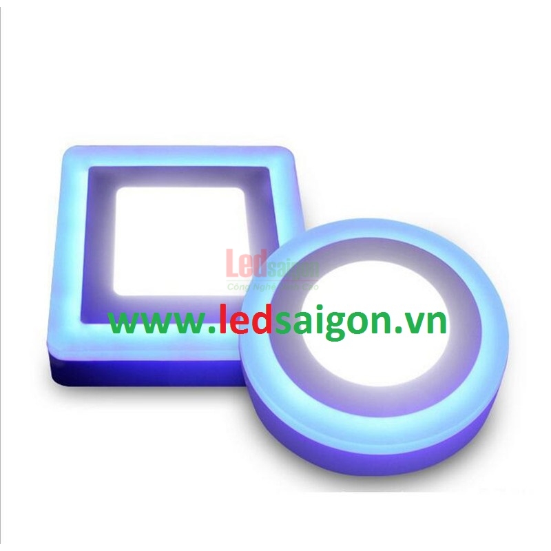 Ốp Nổi Tròn Viền Xanh Dương 24W