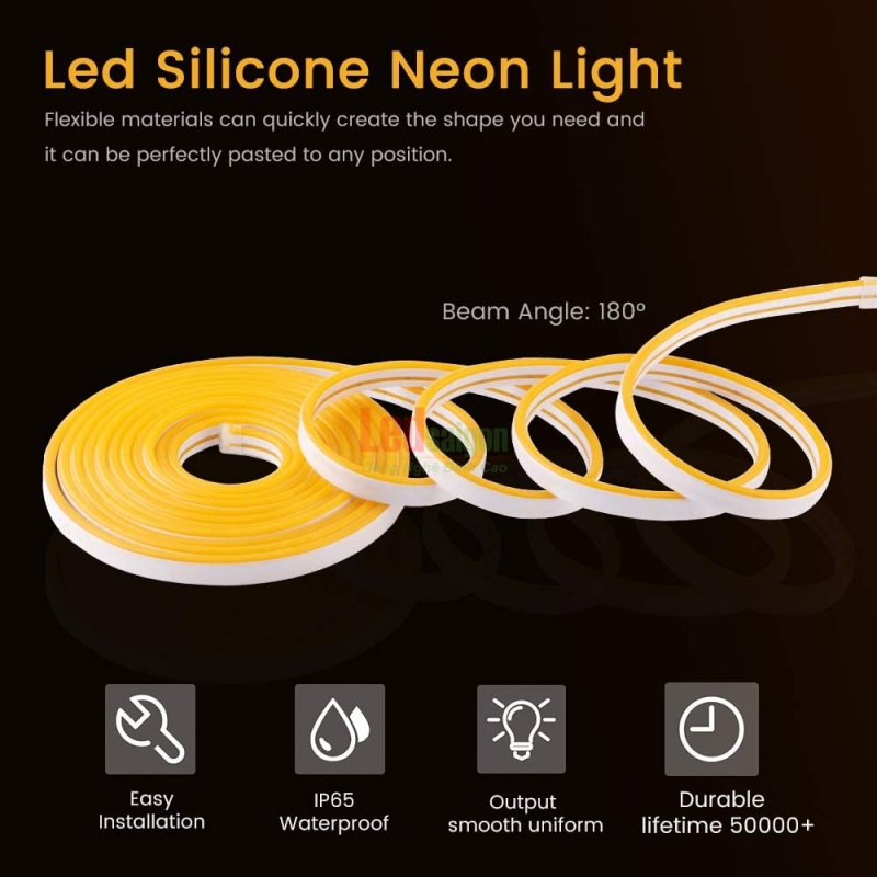 Led Dây Neon Flex 5M màu cam